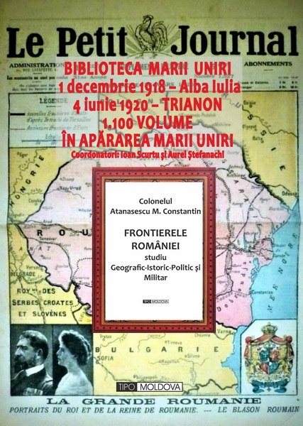 coperta carte frontierele romÂniei de colonelul atanasescu m. constantin